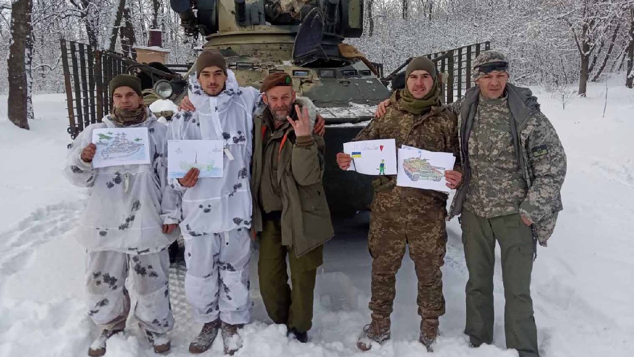 Привітали земляків на фронті